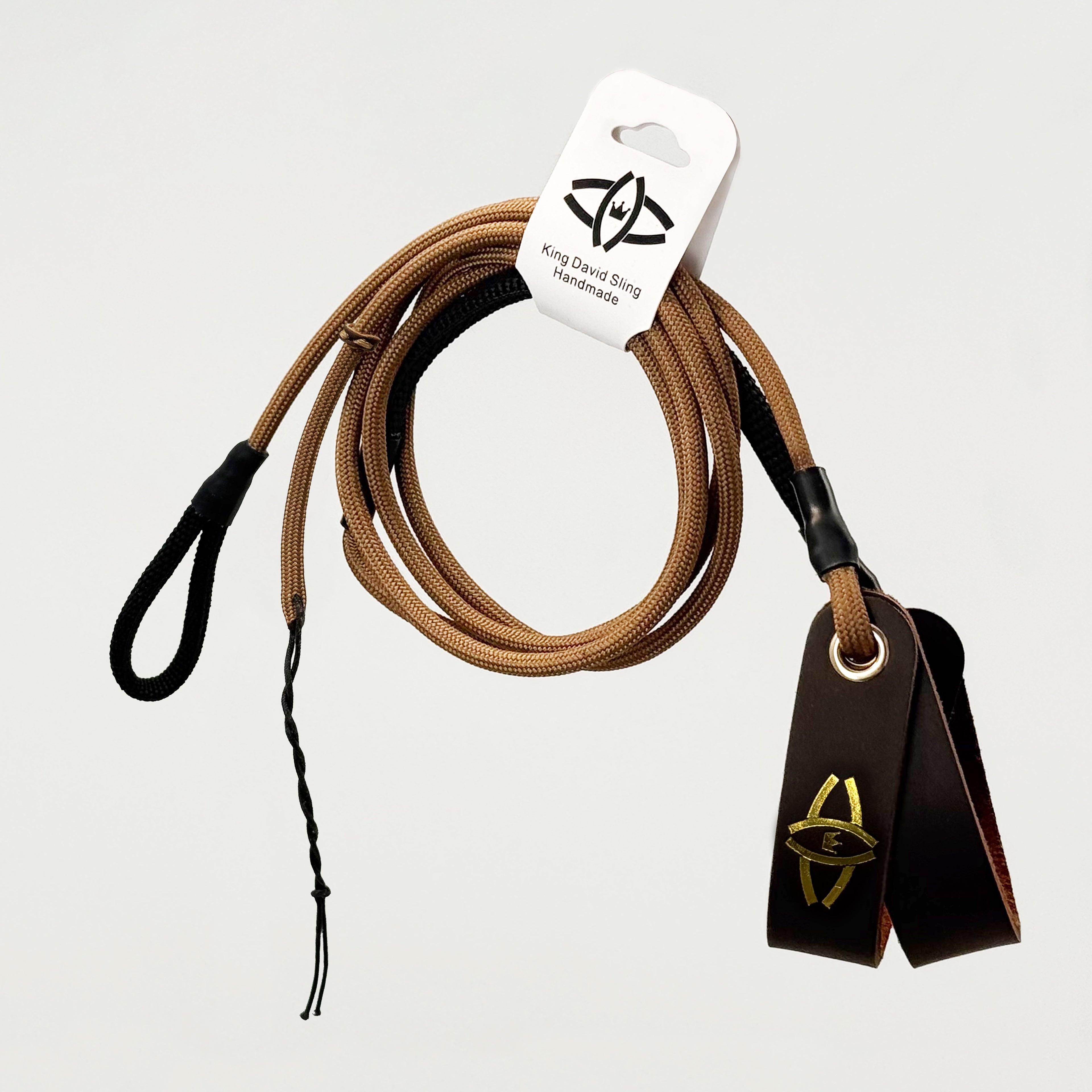KING DAVID | SCOUT Series Shepherd Sling - Brown, Single-Loop, 27-Inch