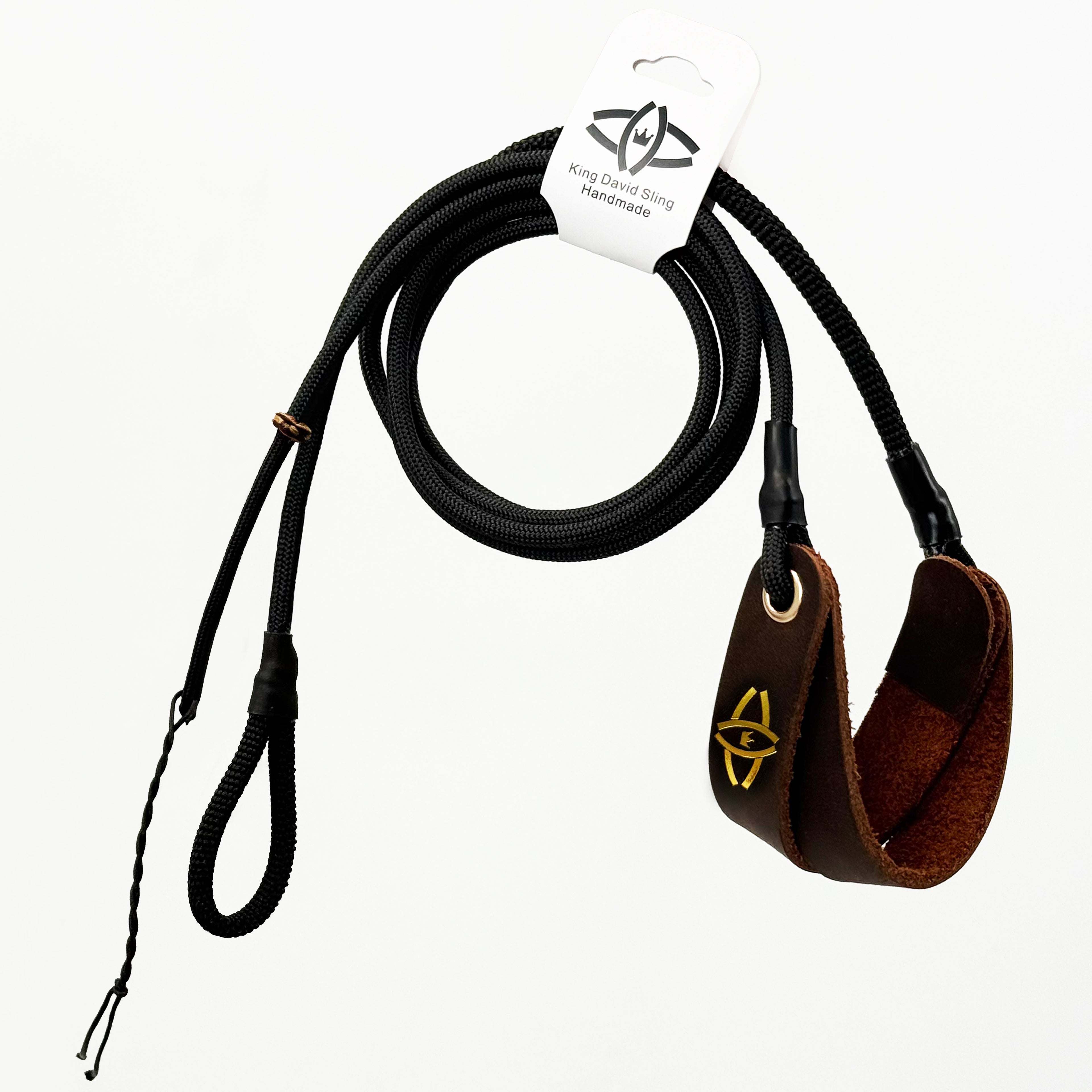 KING DAVID | SCOUT Series Shepherd Sling - Black, Single-Loop, 27-Inch