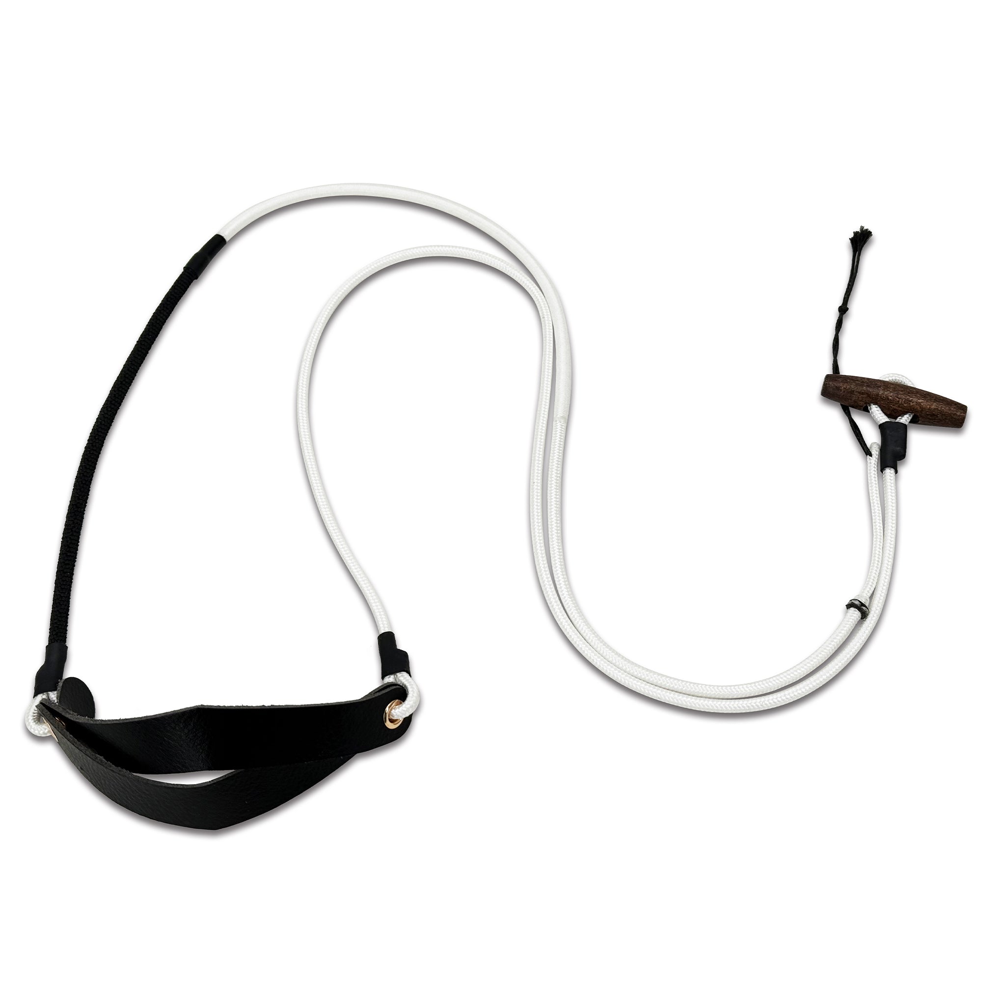 KING DAVID | Centurion Series Shepherd Sling - White, T-Handle, 28-Inch