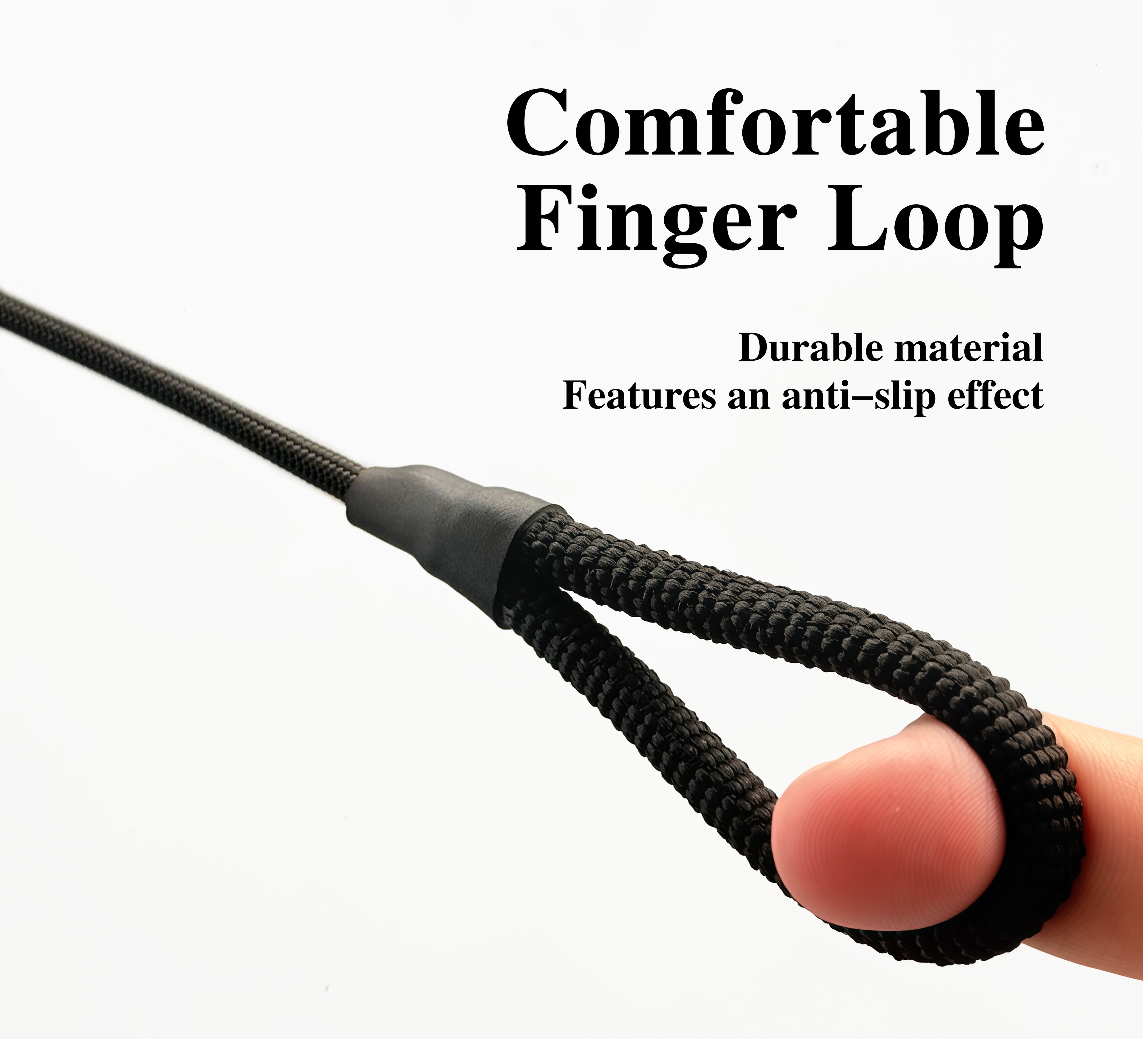 KING DAVID | SCOUT Series Shepherd Sling - Single Loop, Whip-Crack Black