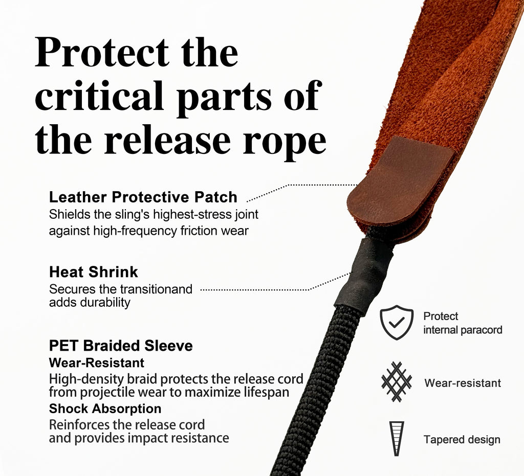 KING DAVID | SCOUT Series Shepherd Sling - Single Loop, Whip-Crack Black
