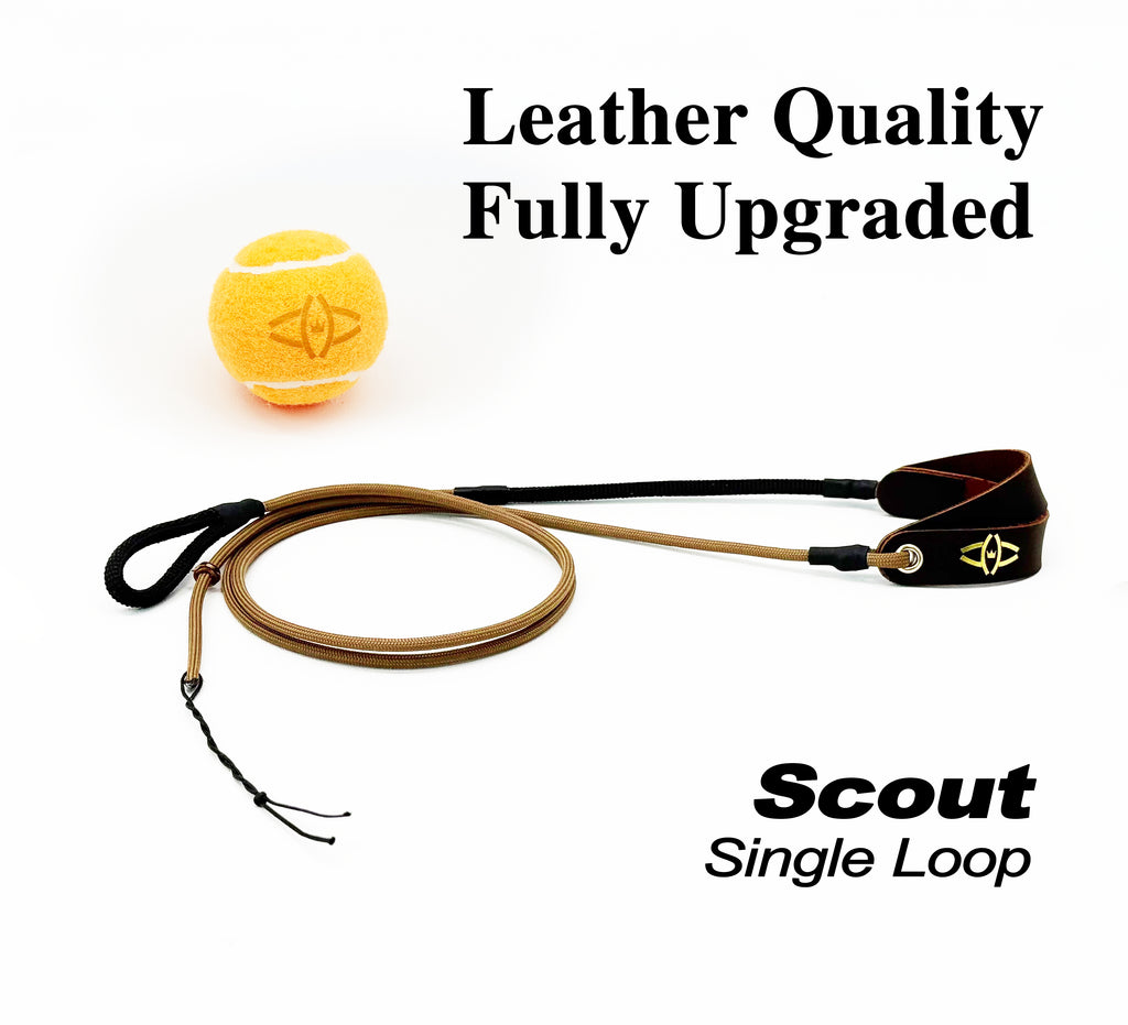 KING DAVID | SCOUT Series Shepherd Sling - Single Loop, Whip-Crack Brown