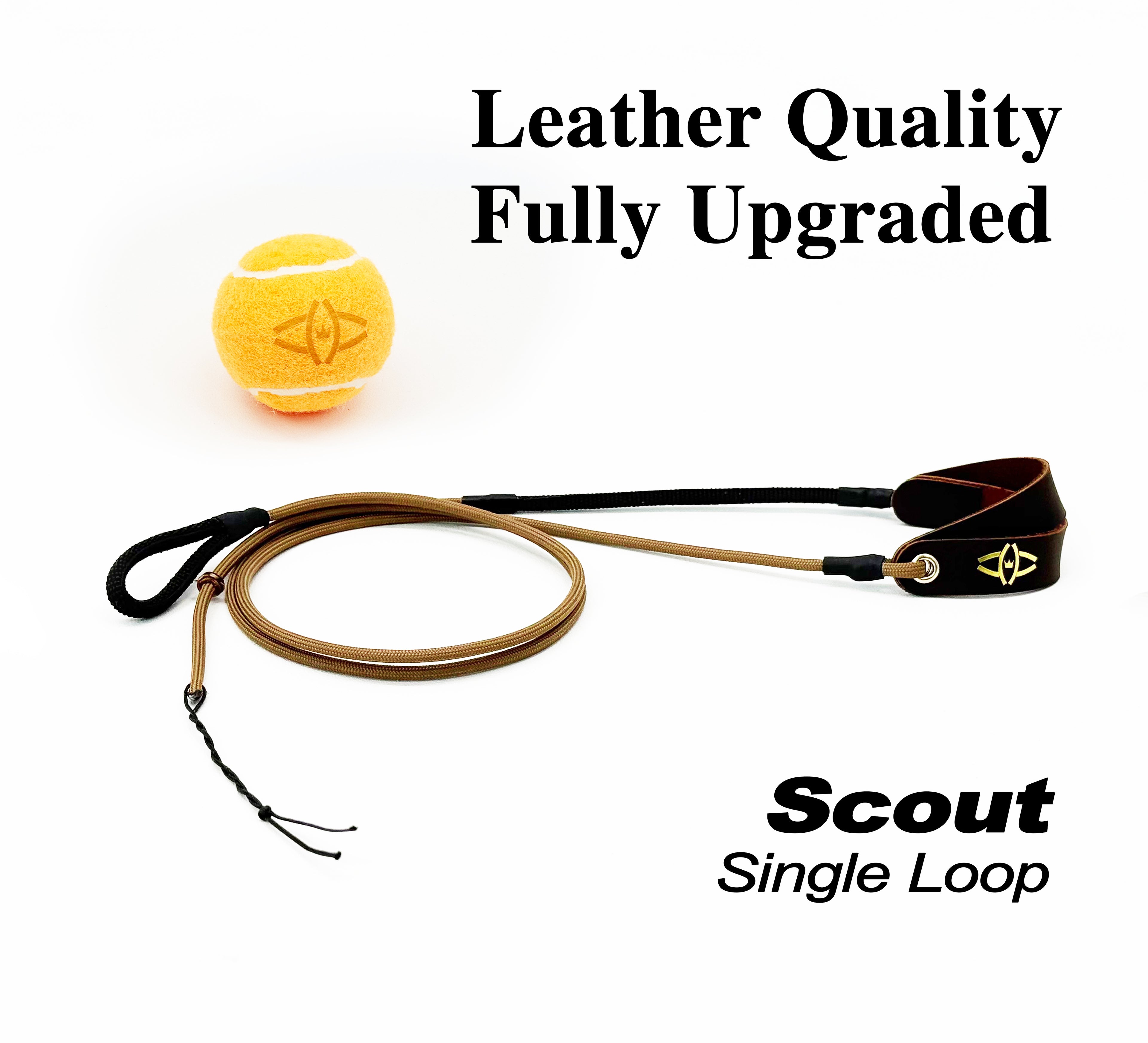KING DAVID | SCOUT Series Shepherd Sling - Single Loop, Whip-Crack Brown