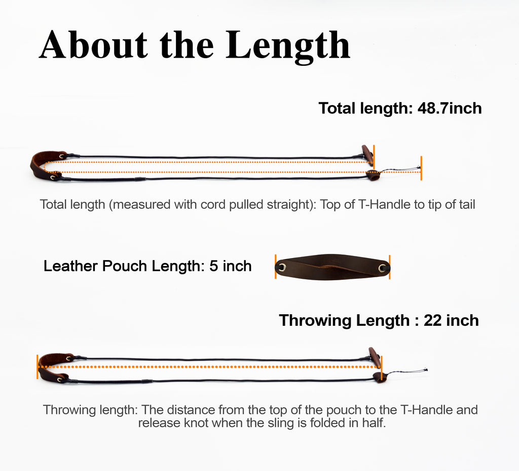 KING DAVID | SCOUT Series Shepherd Sling - T-Handle, Silent Black