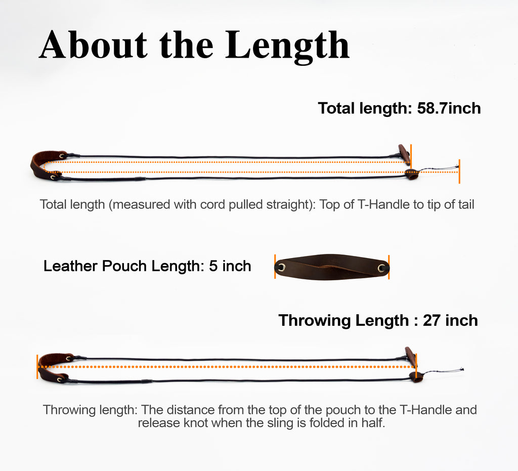 KING DAVID | SCOUT Series Shepherd Sling - T-Handle, Silent Black