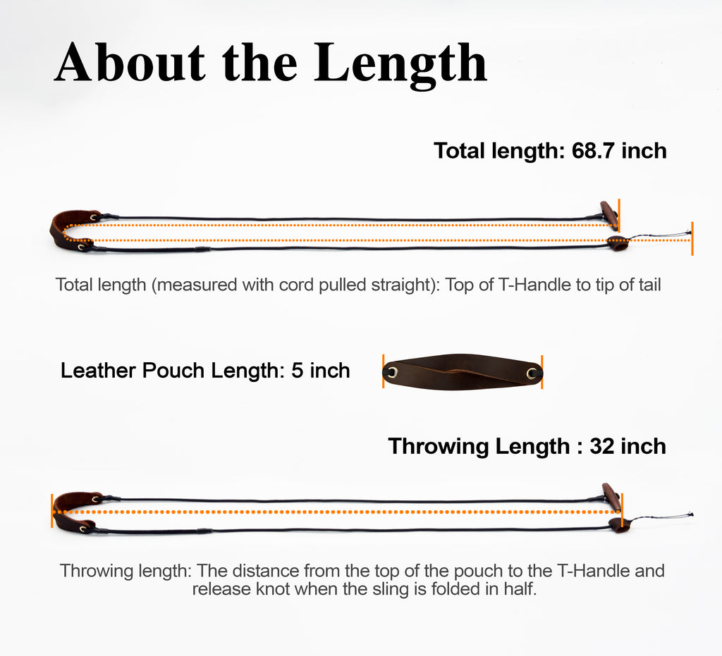 KING DAVID | SCOUT Series Shepherd Sling - T-Handle, Silent Black