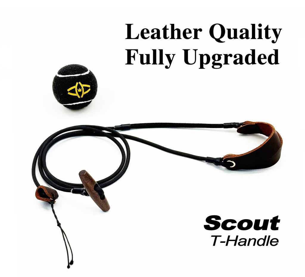 KING DAVID | SCOUT Series Shepherd Sling - T-Handle, Silent Black