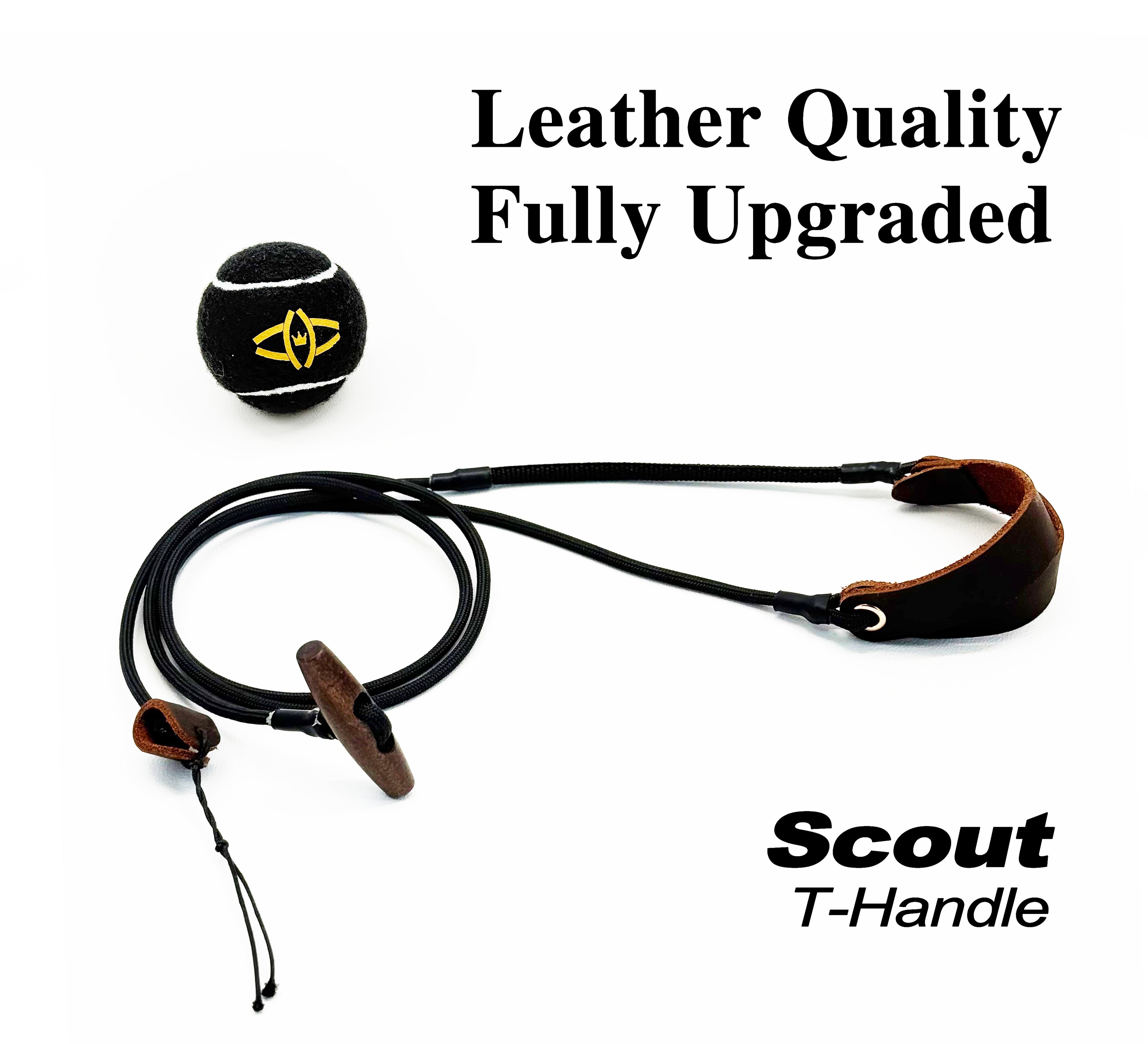 KING DAVID | SCOUT Series Shepherd Sling - T-Handle, Silent Black