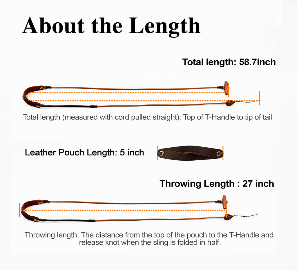 KING DAVID | SCOUT Series Shepherd Sling - T-Handle, Silent Brown