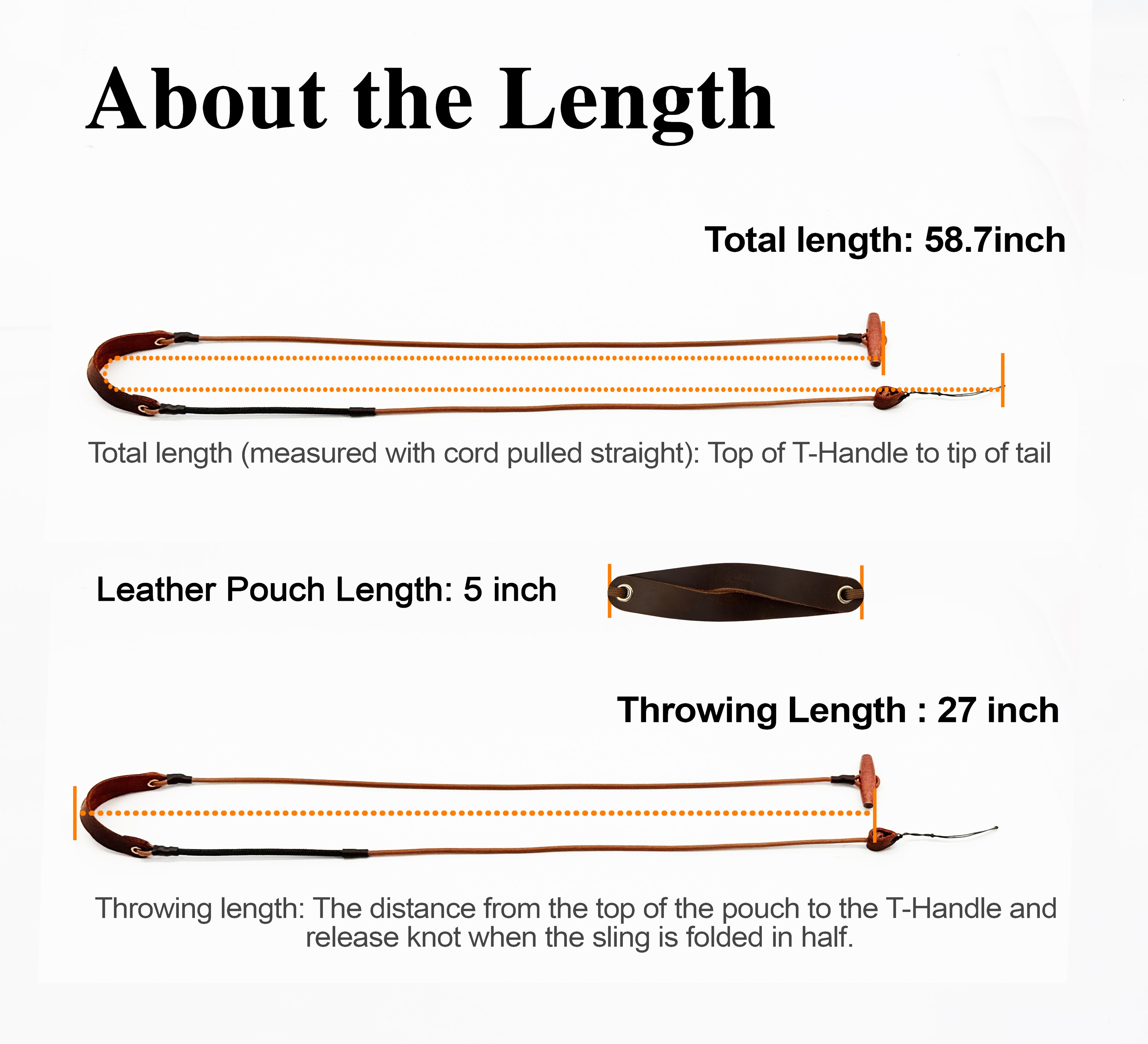 KING DAVID | SCOUT Series Shepherd Sling - T-Handle, Silent Brown