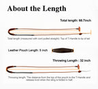 KING DAVID | SCOUT Series Shepherd Sling - T-Handle, Silent Brown