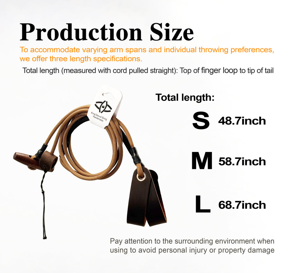 KING DAVID | SCOUT Series Shepherd Sling - T-Handle, Silent Brown