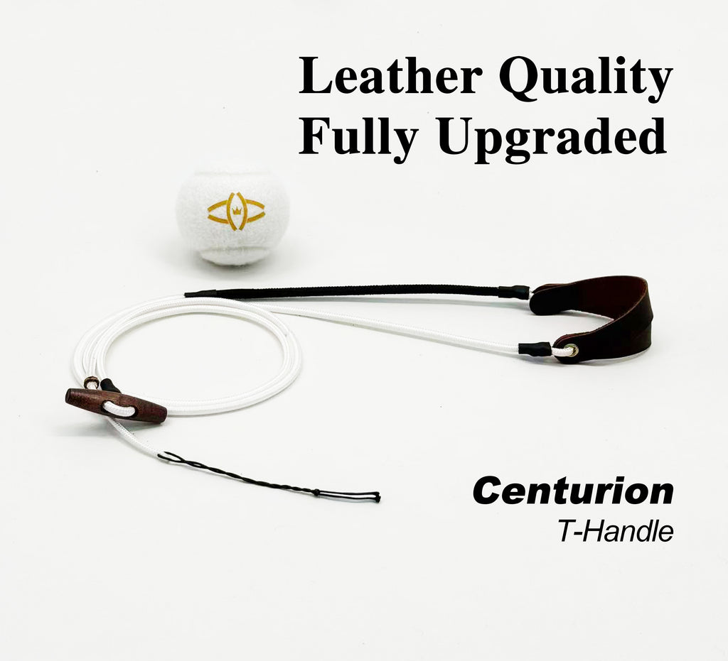 KING DAVID | Centurion Series Shepherd Sling - T-Handle, Whip-Crack White