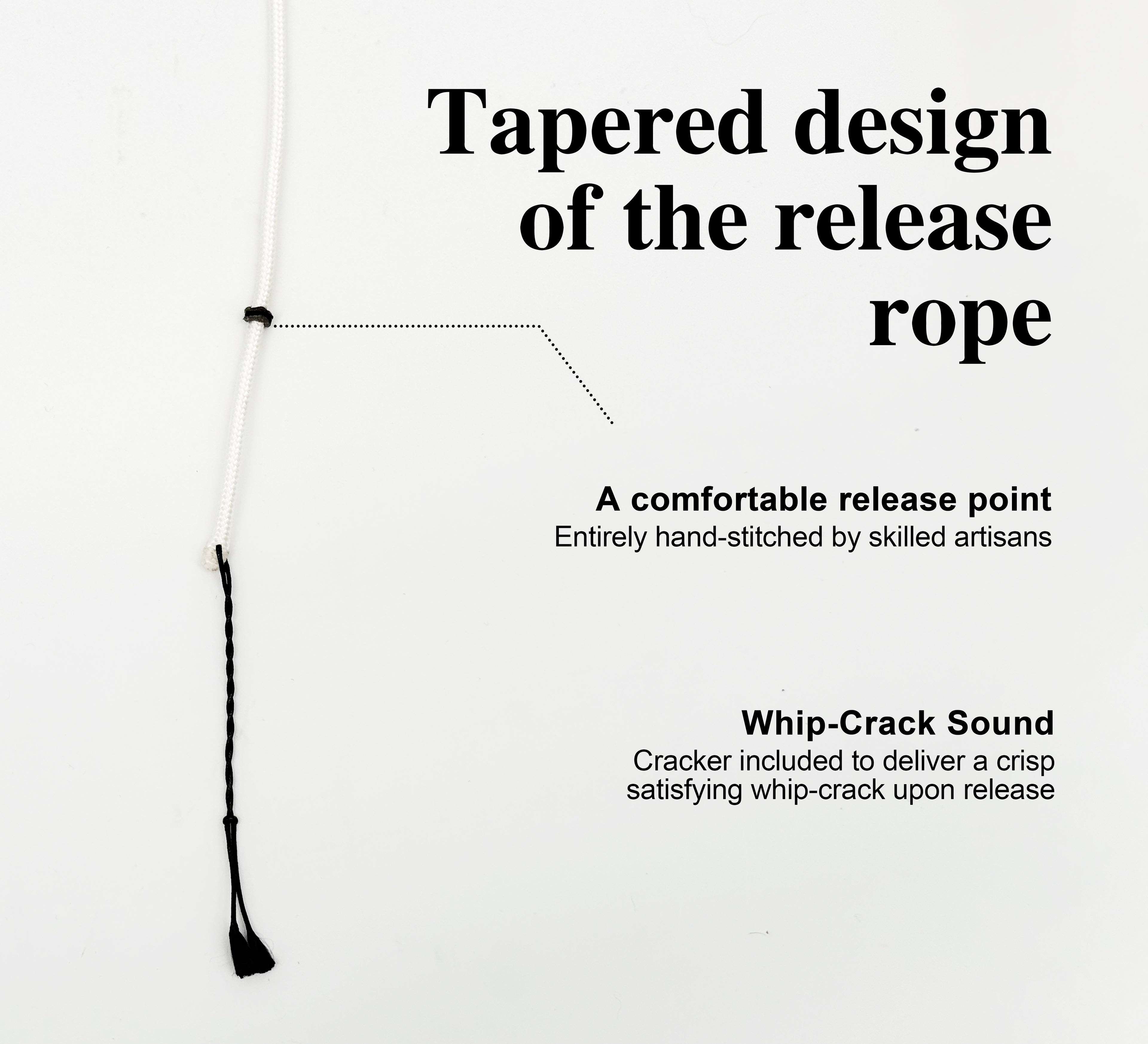 KING DAVID | Centurion Series Shepherd Sling - T-Handle, Whip-Crack White
